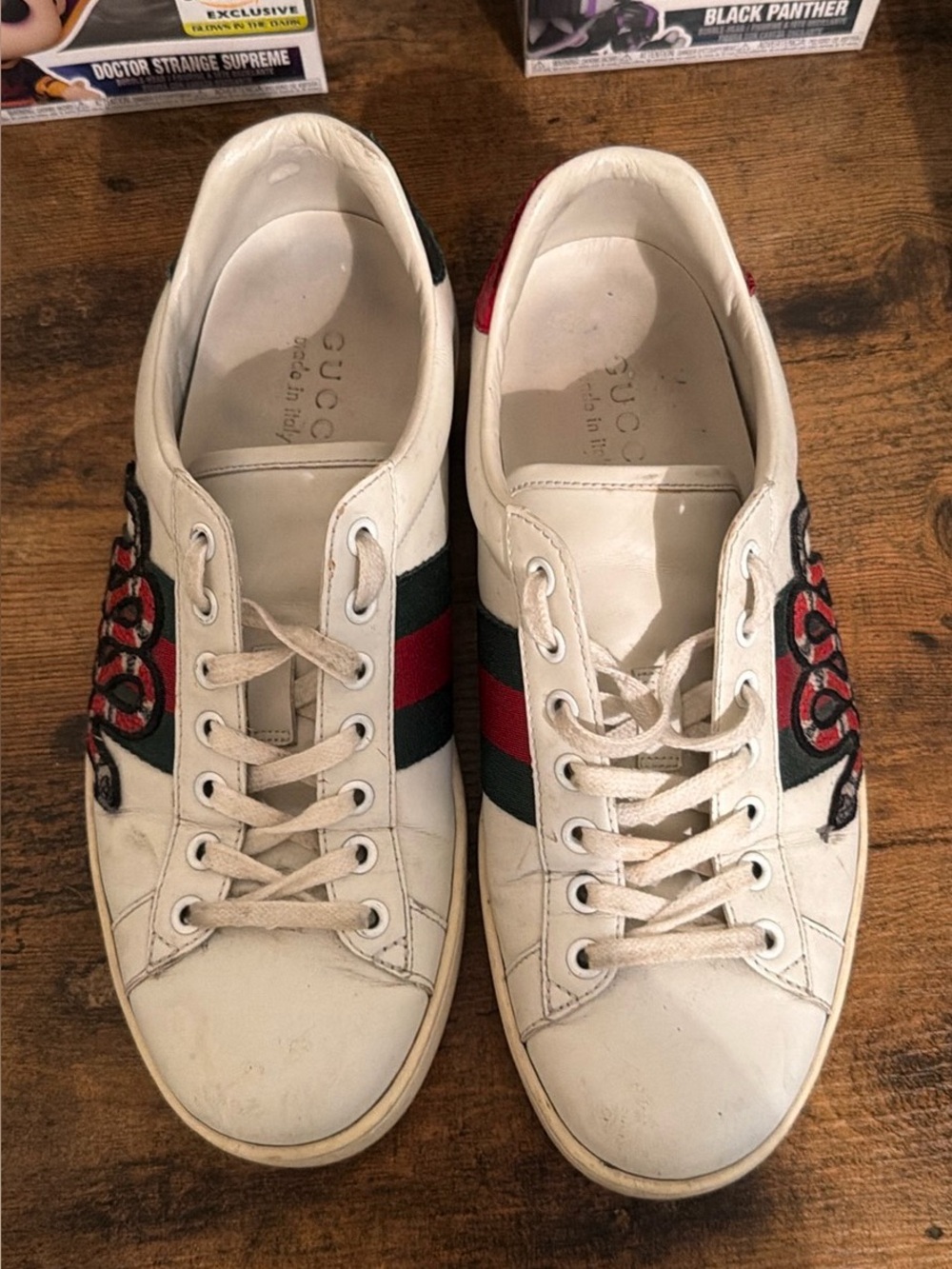 Gucci x Ace snake sneakers